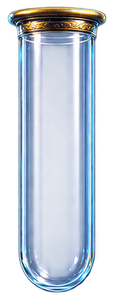 An empty frozen alchemy vessel