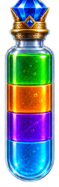 A layered magical potion